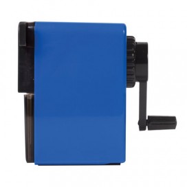 Точилка механическая BRAUBERG 'RoboBlue', металлический механизм, чёрный/синий, 222515