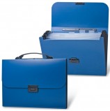 Портфель пластиковый BRAUBERG 'Energy', А4 (330х256х32 мм), 6 отделений, индексные ярлыки, синий, 222572