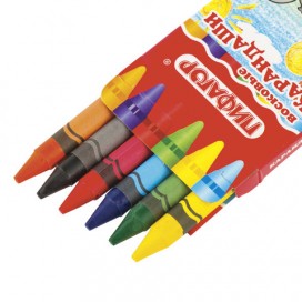 Восковые карандаши ПИФАГОР, 6 цветов, 222961