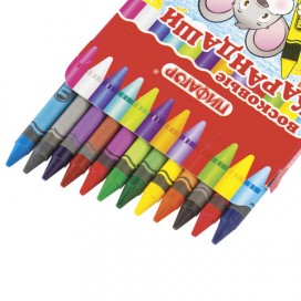 Восковые карандаши ПИФАГОР, 12 цветов, 222962