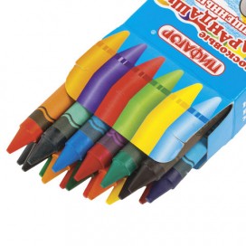Восковые карандаши утолщенные ПИФАГОР, 18 цветов, 222967