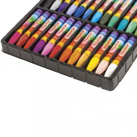 Восковые мелки утолщенные ПИФАГОР, 24 цвета, на масляной основе, яркие цвета, 222972