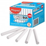 Мел белый MAPED (Франция), антипыль, набор 100 шт., круглый, 935020