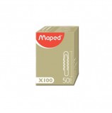 Скрепки большие 50 мм, MAPED (Франция), металлические, гофрированные, 100 шт., в картонной коробке, 039630