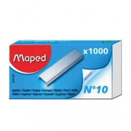 Степлер №10 металлический MAPED (Франция) 'Universal Metal', до 12 листов, серый, 043500