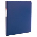 Папка с металлическим пружинным скоросшивателем BRAUBERG, картон/ПВХ, 35 мм, синяя, до 290 листов, 223187