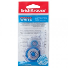 Корректирующая лента ERICH KRAUSE 'Techno White', 5 мм х 8 м, упаковка с европодвесом, 21886