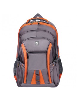 Рюкзак BRAUBERG 'SpeedWay 2', 25 л, размер 46х32х19 см, ткань, серо-оранжевый, 224448 Рюкзак BRAUBERG 'SpeedWay 2', 25 л, размер 46х32х19 см, ткань, серо-оранжевый, 224448