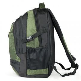 Рюкзак для школы и офиса BRAUBERG 'StreetRacer 1', 30 л, размер 48х34х18 см, ткань, черно-зеленый, 224449