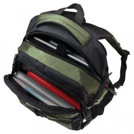 Рюкзак для школы и офиса BRAUBERG 'StreetRacer 2', 30 л, размер 48х34х18 см, ткань, черно-зеленый, 224450