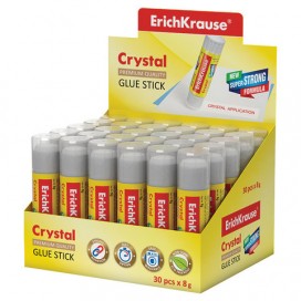 Клей-карандаш ERICH KRAUSE 'Crystal' (прозрачный), 8 г, 10999
