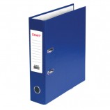 Папка-регистратор STAFF, с покрытием из ПВХ, 70 мм, без уголка, синяя, 225207
