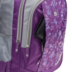 Рюкзак BRAUBERG для старшеклассников/студентов/молодежи, 'Цветочный узор', 25 литров, 30х18х49 см, 225288