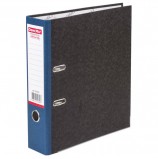 Папка-регистратор ОФИСМАГ, фактура стандарт, с мраморным покрытием, 80 мм, синий корешок, 225583