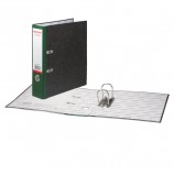 Папка-регистратор ОФИСМАГ, фактура стандарт, с мраморным покрытием, 80 мм, зеленый корешок, 225585