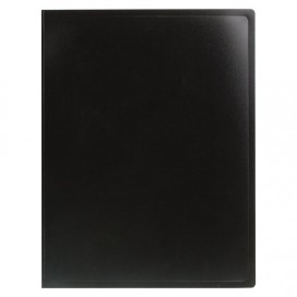 Папка 60 вкладышей STAFF, черная, 0,5 мм, 225705