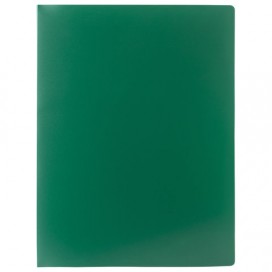 Папка на 2 кольцах STAFF, 21 мм, зеленая, до 80 листов, 0,5 мм, 225719