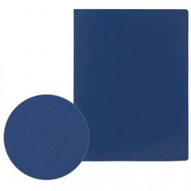 Папка на 2 кольцах STAFF, 21 мм, синяя, до 80 листов, 0,5 мм, 225716