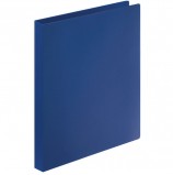 Папка на 4 кольцах STAFF, 25 мм, синяя, до 120 листов, 0,5 мм, 225724