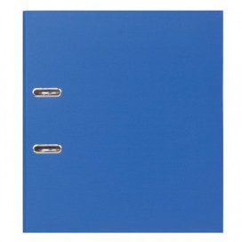Папка-регистратор STAFF, с покрытием из ПВХ, 50 мм, без уголка, синяя, 225977