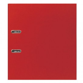 Папка-регистратор STAFF, с покрытием из ПВХ, 70 мм, без уголка, красная, 225980