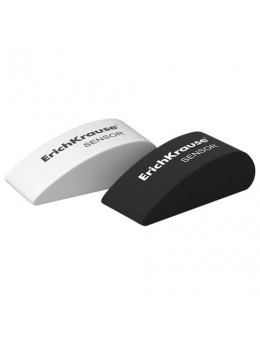 Резинка стирательная ERICH KRAUSE 'Sensor', эргономичная, 50х23х18 мм, белая, картонный дисплей, 35532