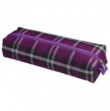 Пенал-косметичка BRAUBERG, полиэстер, 'Шотландия', темно-фиолетовый, 20х6х4 см, 226724