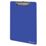 Доска-планшет BRAUBERG 'SOLID' сверхпрочная с прижимом А4 (315х225 мм), пластик, 2 мм, СИНЯЯ, 226823
