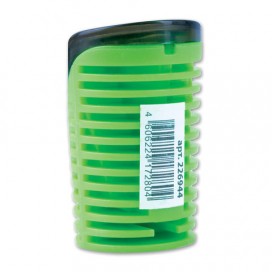 Точилка BRAUBERG 'Cell' с контейнером, пластиковая, овальная, цвет корпуса ассорти, 226944