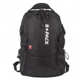 Рюкзак B-PACK 'S-02' (БИ-ПАК) универсальный, с отделением для ноутбука, усиленная ручка, черный, 47х31х16 см, 226948