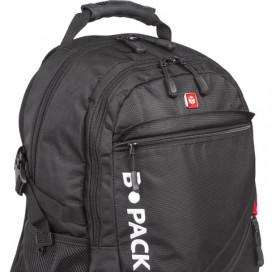 Рюкзак B-PACK 'S-01' (БИ-ПАК) универсальный, с отделением для ноутбука, влагостойкий, черный, 47х32х20 см, 226947