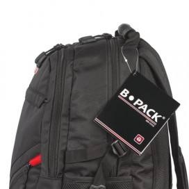 Рюкзак B-PACK 'S-01' (БИ-ПАК) универсальный, с отделением для ноутбука, влагостойкий, черный, 47х32х20 см, 226947