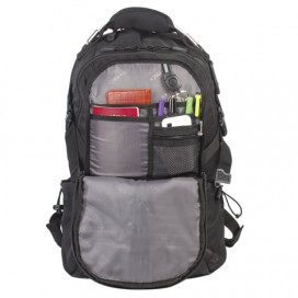 Рюкзак B-PACK 'S-02' (БИ-ПАК) универсальный, с отделением для ноутбука, усиленная ручка, черный, 47х31х16 см, 226948