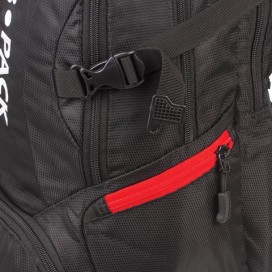 Рюкзак B-PACK 'S-03' (БИ-ПАК) универсальный, с отделением для ноутбука, увеличенный объем, черный, 46х32х26 см, 226949
