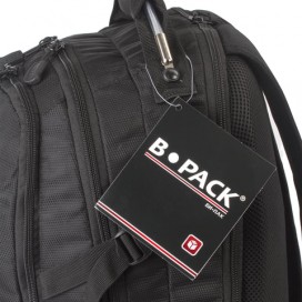 Рюкзак B-PACK 'S-02' (БИ-ПАК) универсальный, с отделением для ноутбука, усиленная ручка, черный, 47х31х16 см, 226948