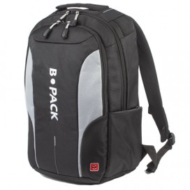Рюкзак B-PACK 'S-04' (БИ-ПАК) универсальный, с отделением для ноутбука, влагостойкий, черный, 45х29х16 см, 226950