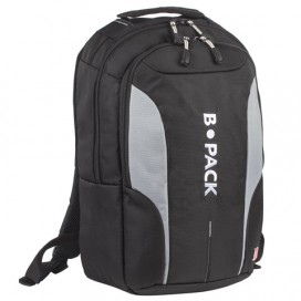 Рюкзак B-PACK 'S-04' (БИ-ПАК) универсальный, с отделением для ноутбука, влагостойкий, черный, 45х29х16 см, 226950