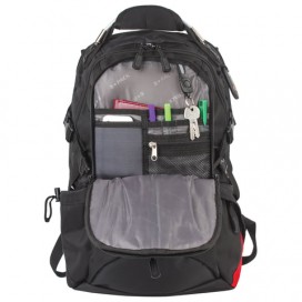 Рюкзак B-PACK 'S-08' (БИ-ПАК) универсальный, с отделением для ноутбука, влагостойкий, черный, 50х32х17 см, 226955
