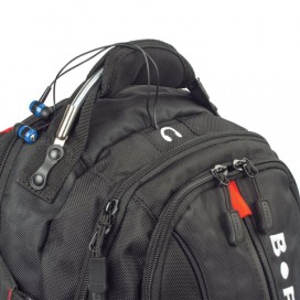 Рюкзак B-PACK 'S-08' (БИ-ПАК) универсальный, с отделением для ноутбука, влагостойкий, черный, 50х32х17 см, 226955