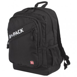Рюкзак B-PACK 'S-09' (БИ-ПАК) универсальный, с отделением для ноутбука, уплотненная спинка, черный, 44х30х14 см, 226956