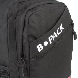 Рюкзак B-PACK 'S-09' (БИ-ПАК) универсальный, с отделением для ноутбука, уплотненная спинка, черный, 44х30х14 см, 226956