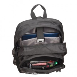 Рюкзак B-PACK 'S-09' (БИ-ПАК) универсальный, с отделением для ноутбука, уплотненная спинка, черный, 44х30х14 см, 226956
