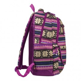 Рюкзак BRAUBERG молодежный, 'Фиолетовые узоры', канвас, 47х32х14 см, 227069