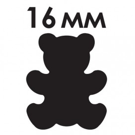 Дырокол фигурный 'Мишка', диаметр вырезной фигуры 16 мм, ОСТРОВ СОКРОВИЩ, 227159