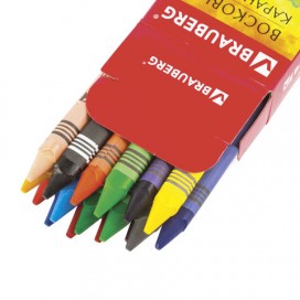Восковые карандаши BRAUBERG 'АКАДЕМИЯ', НАБОР 18 цветов, 227284
