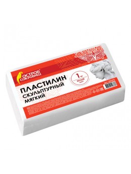 Пластилин скульптурный ОСТРОВ СОКРОВИЩ, белый, 1 кг, мягкий, 227472 Пластилин скульптурный ОСТРОВ СОКРОВИЩ, белый, 1 кг, мягкий, 227472