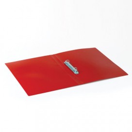 Папка на 2 кольцах BRAUBERG 'Office', 32 мм, красная, до 250 листов, 0,5 мм, 227500