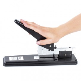 Степлер МОЩНЫЙ №24/6-23/13 металлический STAFF, до 70 листов, черный, 227663