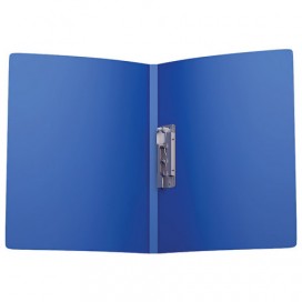 Папка с боковым металлическим прижимом ERICH KRAUSE 'Classic', А4, до 160 листов, 500 мкм, синяя, 43044