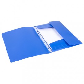 Папка на резинках ERICH KRAUSE 'Classic', А4, до 300 листов, 400 мкм, синяя, 47190